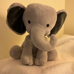 Bedtime Originals Lambs & Ivy Plush Gray Elephant Humphrey Stuffed Animal Toy 9"